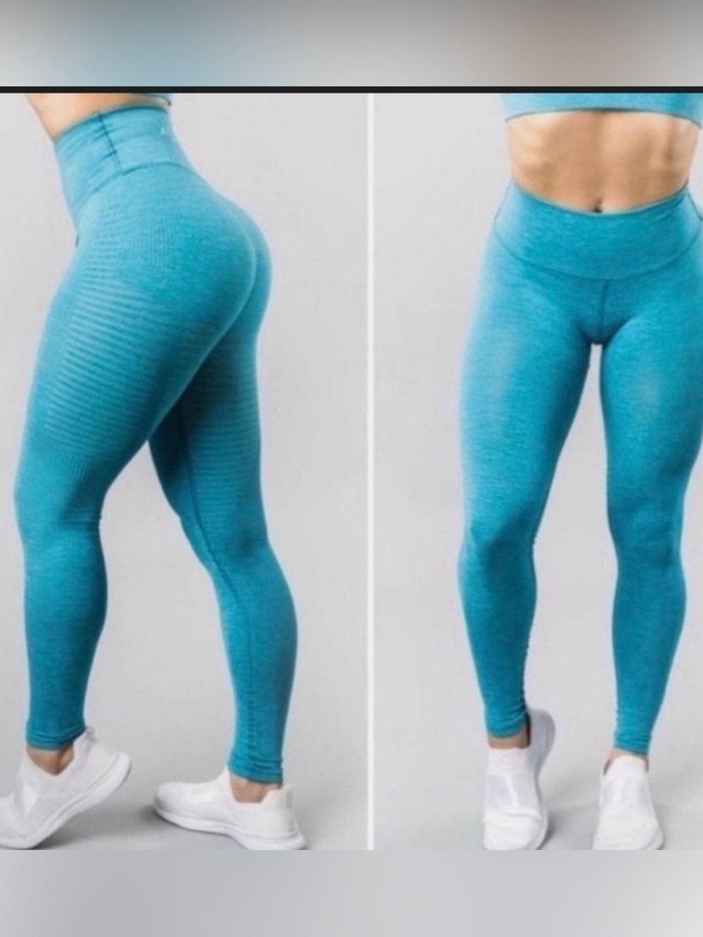Alphalete Halo Leggings Vivid Blue Womens Workout Gym Size Small